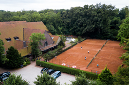 Tennispark vereniging groen boederij clubhuis