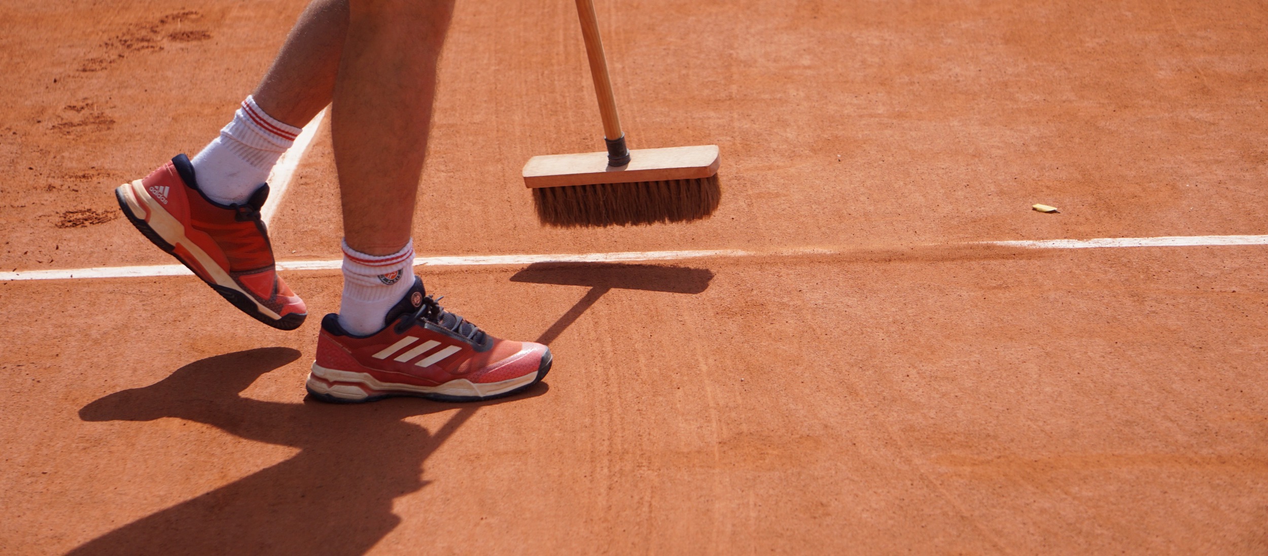 Tennisbaan Gravel Lijnen Vegen