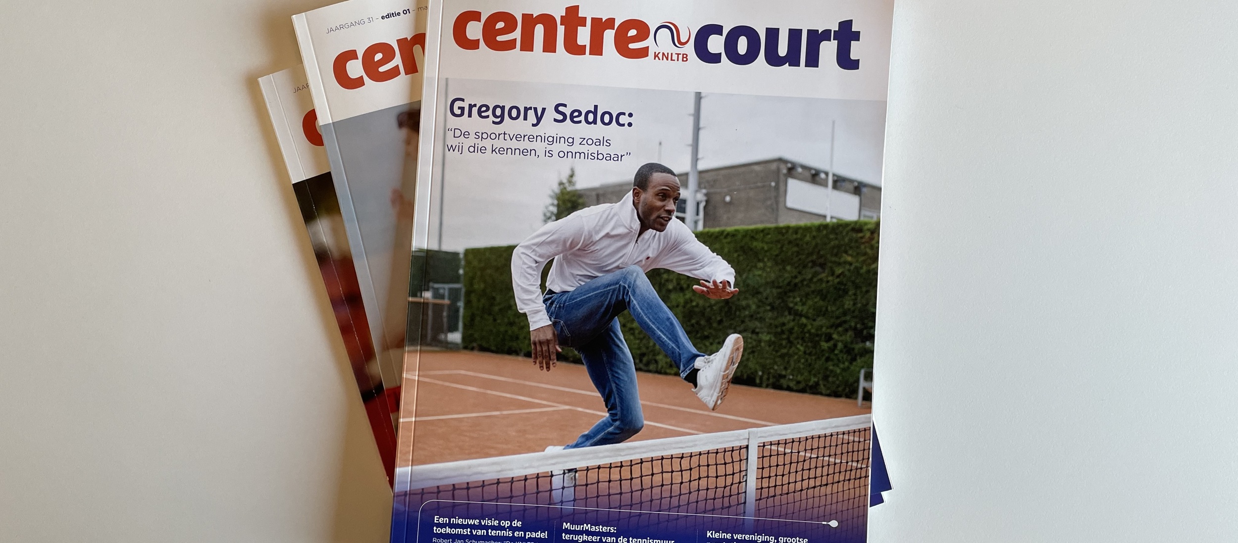 Centrecourt Magazine cover Gregory Sedoc