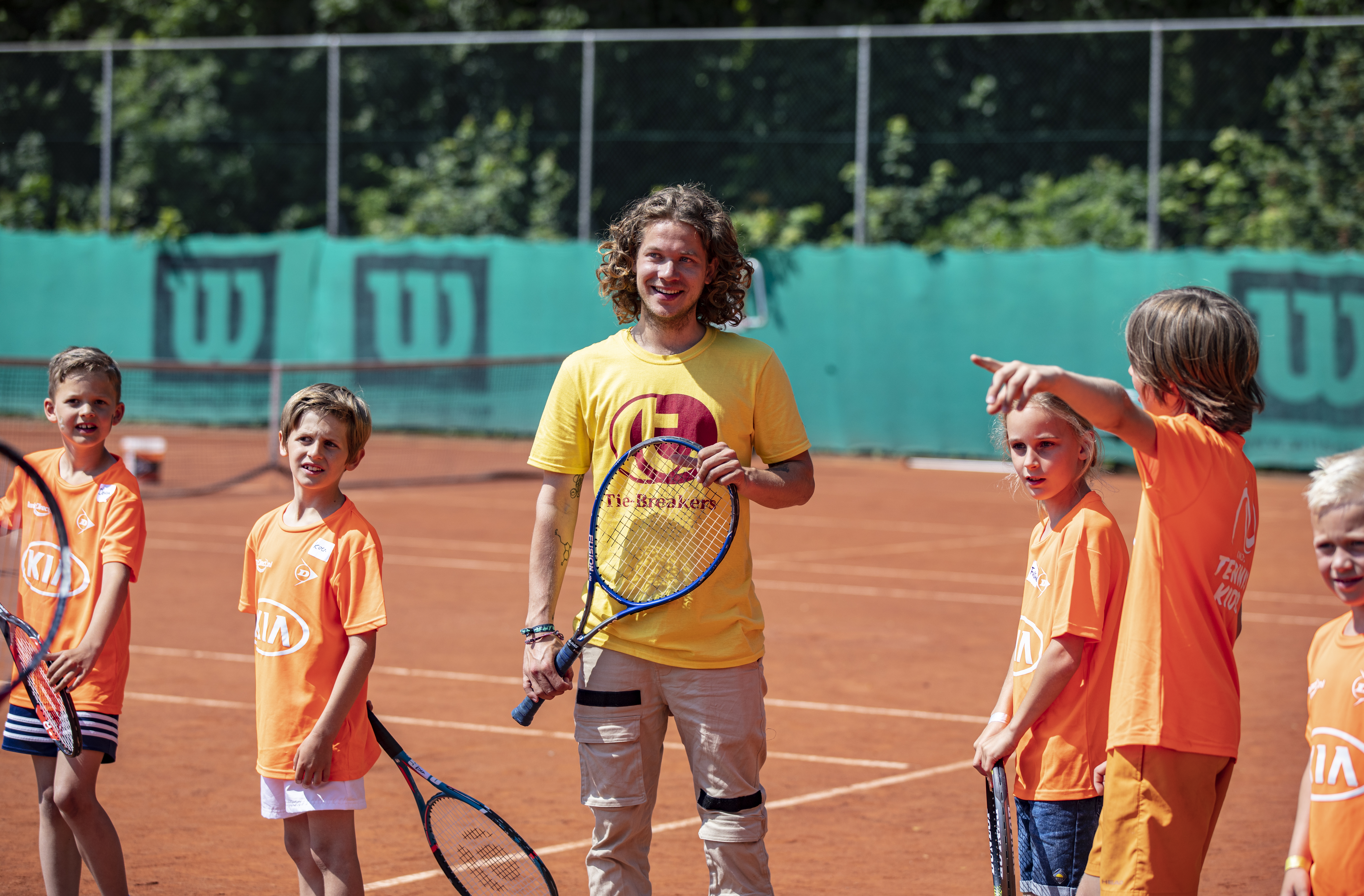 Tennis kinderen groepsfoto