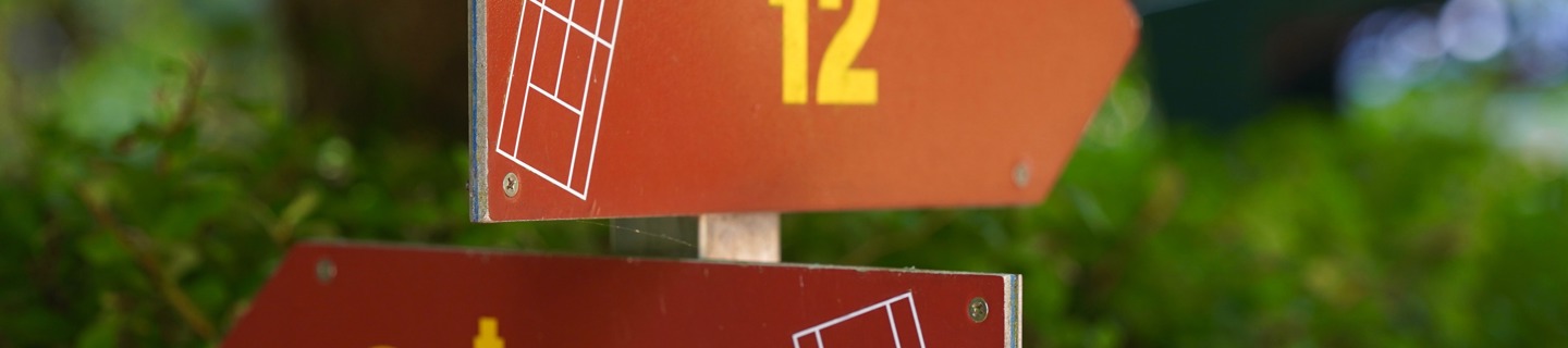 Borden Aanwijzing Tennisbanen